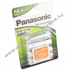 Panasonic HHR-3XXE/4BC Evolta AA Mignon ceruza Akkumul�tor 1.2V 2450mAh 4db/csomag NiMH