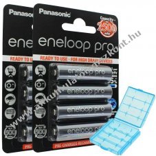 Panasonic eneloop Pro AA Mignon ceruza Akkumul�tor 1.2V 2500mAh 8db/csomag NiMH