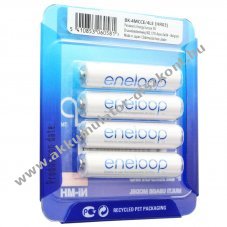Panasonic eneloop Standard AAA HR-4UTGA Akkumul�tor 1,2V 800mAh 4db/csomag Akkumul�torbox-szal NiMH