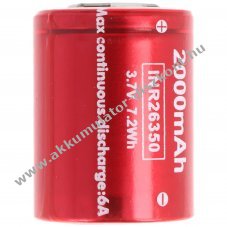 Helyettes�t� Akkumul�tor INR26350 A20 3,7V 2000mAh 6A Li-ion