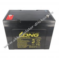 Kung Long KPH75-12NE 12V 75Ah AGM �lom-zsel�s Akkumul�tor