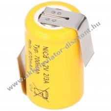Helyettes�t� Akkumul�tor KR-600AE 2/3 A Cadnica NiCd