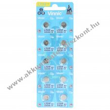 VINNIC AG11 gombelem 1,5V 22mAh 10db/csomag Alkaline
