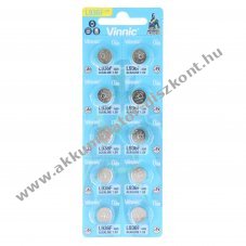 VINNIC AG9 L936 SR936 SR45 394 524 RW33 1,5V 66mAh gombelem 10db/csomag Alkaline
