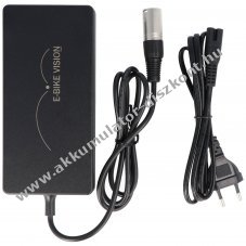 E-Bike Vision 36V 6A gyors t�lt� �s t�lt�adapter Yamaha PW-X �s PW series SE TE Akkumul�torkhoz