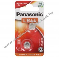 Panasonic LR44 1.5V alk�li gombelem 2db/csomag