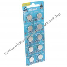 VINNIC gombelem gomb speci�lis elem AG13/LR44/V13GA/GPA76/82/LR1154/357A 10db/csomag alk�li
