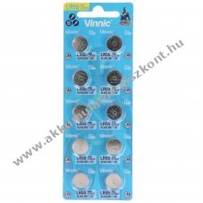 VINNIC LR55 V8GA 191 80 LR1120 LR1121 LR4230 gombelem 1,5V 35-42mAh 10db/csomag Alk�li