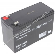 Eredeti Multipower MP1236H 12V 9000mAh AGM �lom-zsel�s Akkumul�tor