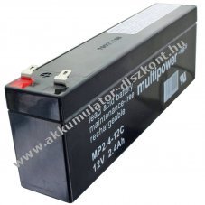 Multipower MP2,4-12C 12,0V 2400mAh 4,8mm Faston Akkumul�tor AGM �lom-zsel�s