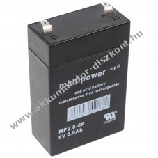 Multipower MP2.8-6 MP2.8-6P 6V 2800mAh Akkumul�tor AGM �lom-zsel�s