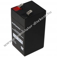 Multipower MP4.5-4 4V 4500mAh Faston 6,3mm Akkumul�tor AGM �lom-zsel�s