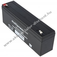 Multipower MP4-12D 12V 4Ah (4000mAh) Akkumul�tor 4,8mm Faston AGM �lom-zsel�s