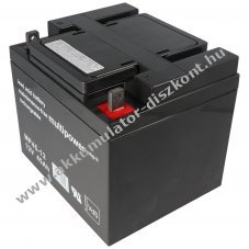 Multipower MP45-12 12V 45Ah M6 csavaros csatlakoz� AGM �lom-zsel�s