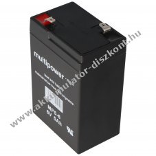 Multipower MP4.5-6 4,8mm Faston csatlakoz� AGM Akkumul�tor �lom-zsel�s