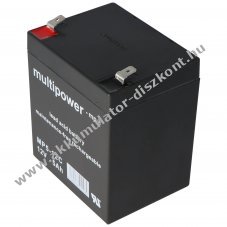 Multipower MP5-12C 12V 5Ah Faston 6,3mm AGM �lom-zsel�s Akkumul�tor
