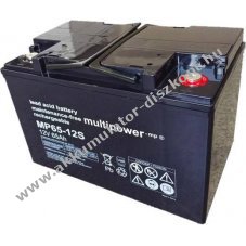 Multipower MP65-12S 12V 65000mAh M6 bels�menet VdS Akkumul�tor AGM �lom-zsel�s