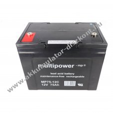 Multipower MP75-12C 12V 75Ah AGM �lom-zsel�s