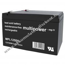 Multipower MPL1250H 12V 14Ah Akkumul�tor AGM �lom-zsel�s
