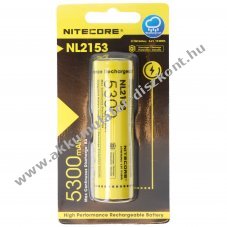 Nitecore 21700 NL2153 3,6V 5300mAh Akkumul�tor Li-Ion