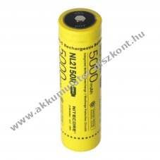 Nitecore NL2150R 21700 3,7V 5000mAh be�p�tett USB-C t�lt� Akkumul�tor Li-Ion
