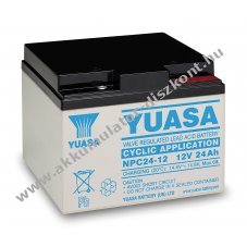 Yuasa NPC24-12I 12V 24Ah Akkumul�tor �lom-zsel�s AGM