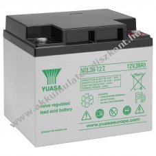 Yuasa NPL38-12I 12V 38Ah M5 Akkumul�tor AGM �lom-zsel�s