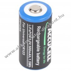 Helyettes�t� Akkumul�tor CR123A 3V 500mAh LiFePo4