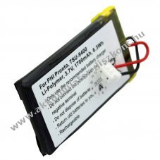 Helyettes�t� Akkumul�tor PHILIPS PRONTO TSU-9400 3,7V 1700mAh 61,0x32,4x7,1mm Li-Polymer