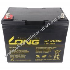 Kung Long U1-36NE 12V 36Ah M6 bels� menet Akkumul�tor AGM/�lom-zsel�s