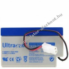 Ultracell AGM �lom Akkumul�tor 12V 0.8Ah AMP csatlakoz�val