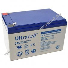 Ultracell �lom Akkumul�tor 12V 12Ah Faston 4,8mm