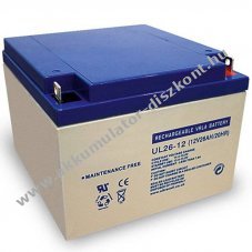 Ultracell �lom Akkumul�tor 12V 26Ah M5 csavaros csatlakoz�s