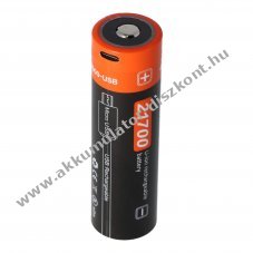 Helyettes�t� Akkumul�tor 21700 3,7V 4000mAh Li-Ion
