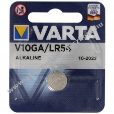 Varta V10GA LR1130 1,5V 50mAh alk�li gombelem