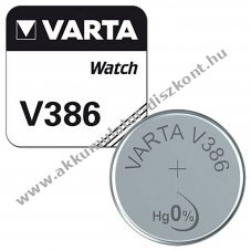 Varta V386 SR43 gombelem 1.55V 105-120mAh ez�st-oxid