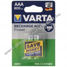 VARTA Ready2use 56703 AAA (mikro) Akkumul�tor 1,2V 800mAh 2db/csomag NiMH