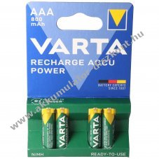 Varta Ready2use 56703 AAA (mikro) Akkumul�tor 1,2V 800mAh 4db/csomag NiMH