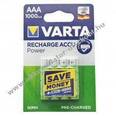 Varta Power Accu AAA (mikro) Akkumul�tor 1,2V 1000mAh 4db/csomag NiMH