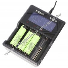 Panasonic 18650 Li-Ion Akkumul�tor 3400mAh 3db/csomag �s 4 csatorn�s Li-Ion �s NiMH gyors t�lt�