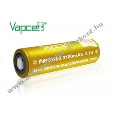 Vapcell IMR20700 3100mAh 3,6V l�tium-ion Akkumul�tormul�tor