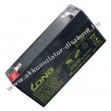 Kung Long WP1.2-6 6V 1,2Ah Faston 4,8mm AGM Akkumul�tor �lom-zsel�s