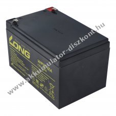 Kung Long WP12-12A F1 VdS 12V 12Ah Akkumul�tor 4,8mm Faston �lom-zsel�s AGM