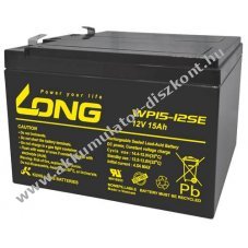 KungLong WP15-12SE 12V 15Ah 6,3mm Faston Akkumul�tor AGM �lom-zsel�s