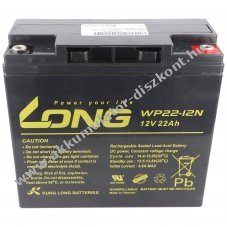 KungLong WP22-12N 12V 22Ah M6 bels� menetes Akkumul�tor AGM �s �lom-zsel�s