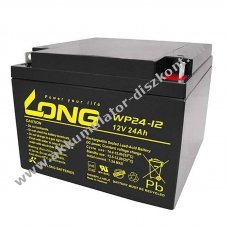 KungLong WP24-12 12V 24Ah M5 Flachpol Akkumul�tor AGM �lom-zsel�s