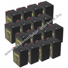 Kung Long WP5-12 12V 5Ah 16db/csomag Akkumul�tor kompatibilis APC APCRBC140 AGM �s �lom-zsel�s
