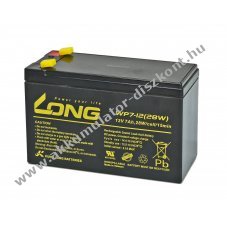 Kung Long WP7-12(28W) 12V 7000mAh 6,3mm Faston Akkumul�tor AGM �lom-zsel�s