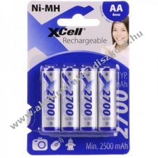 XCell AA Mignon ceruza Akkumul�tor 1,2V 2700mAh NiMH