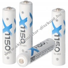 XCell XC DECT telefon AAA (mikro) Akkumul�tor 1,2V 1150mAh 4db/csomag NiMH